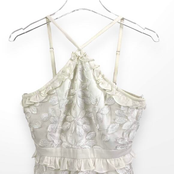 JAY GODFREY White Floral Lined Halter Sun Dress - Picture 6 of 11